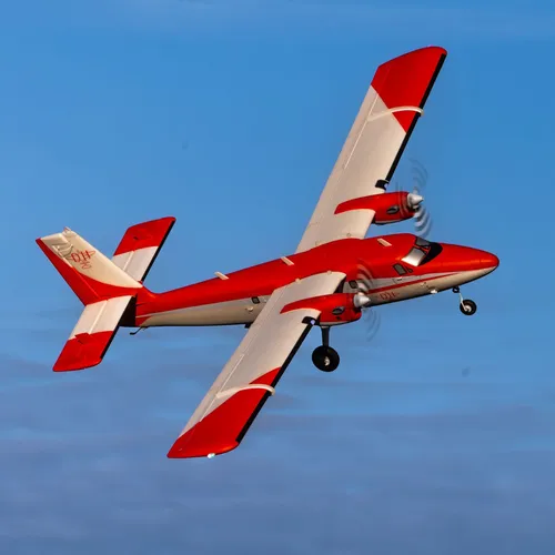 E-Flite Twin Otter 1.4m BNF – Zweimotor mit Klappen & LED - RC-Flugzeug mit AS3X+ und SAFE Select für stabilen Flug, ideal für Anfänger und Fortgeschrittene, Spannweite 1.400 mm, perfekt für STOL-Einsätze.