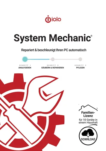 IOLO System Mechanic 2026 Standard, Famillienlizenz: 10 PC, 1 Jahr, Download