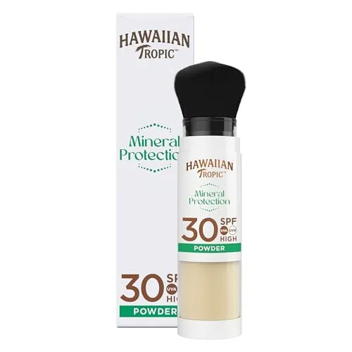 Hawaiian Tropic Mineral Protection Sunscreen Powder LSF 30 - Hochwertiger Sonnenschutzpuder mit LSF 30, ideal für Make-up-Träger. Wasserfest und vegan, sorgt für zuverlässigen Schutz und ein angenehmes Hautgefühl.