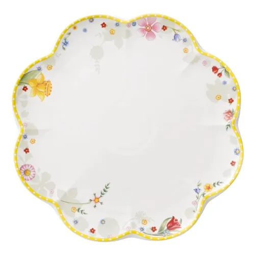 Villeroy & Boch Speiseteller Spring Awakening 27cm - Teller aus hochwertigem Porzellan, perfekt für festliche Anlässe wie Ostern. Mikrowellensicher und mit einem fröhlichen Frühlingsdesign.