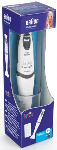 Theo Klein 9624 Braun Stabmixer I Kindersichere Nachbildung mit rotierenden Klingen-Attrappen und Messbecher I Maße: 7 cm x 25 cm x 5 cm I Spielzeug für Kinder ab 3 Jahren