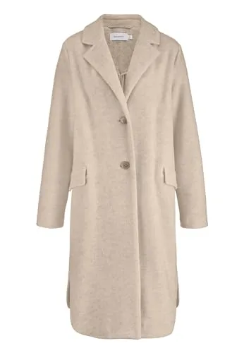 hessnatur Damen Wollfleece Mantel - Funktionsjacke aus GOTS-zertifiziertem Bio-Merinowolle mit Bio-Baumwolle, nachhaltig und fair hergestellt, ideal für Umweltbewusste.