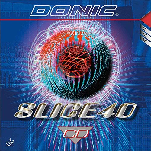 Donic Slice 40 CD Belag rot 1,5 - Der Slice 40 CD Belag für Tischtennisschläger bietet optimale Kontrolle und extreme Rotation. Ideal für Abwehrspieler und Allroundspieler, sorgt er für präzise Schupf- und Schnittbälle. Vertrauen Sie auf geprüfte Qualität von Donic.
