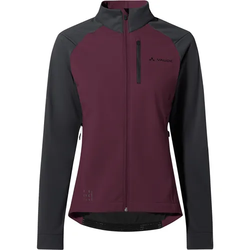 VAUDE Women's Posta Softshell Jacket II – Lila (42) - Sportliche Fahrradjacke aus 100% recyceltem Polyester, winddicht und wasserabweisend. Ideal für aktive Tage im Freien, bietet Komfort und Funktionalität.