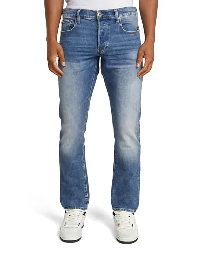 G-STAR RAW Herren 3301 Regular Tapered Jeans - Jeans mit normal sitzendem Bund und schmal zulaufendem Bein, ideal für einen lässigen Look und hohen Tragekomfort.