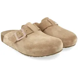 Haflinger Porto 819086 Uni Clog aus pflanzlich gegerbtem Leder - Hausschuhe mit anatomisch geformtem Fußbett für optimalen Komfort. Der Haflinger Porto kombiniert zeitloses Design mit hochwertiger Verarbeitung und ist ideal für Büro, Stadtbummel oder Reisen.