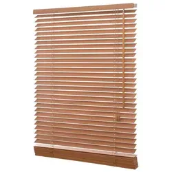 ventanara Holzjalousie 35mm - Jalousien aus echtem Holz in Buche, Maße 100 cm x 160 cm, bieten stilvolle Sicht- und Sonnenschutzlösungen für jeden Raum.