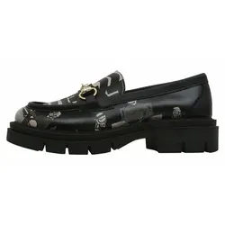 DOGO Cindy Loafer Supper Blackwhite Damen Halbschuhe Loafer Handgefertigt beige 39 EU
