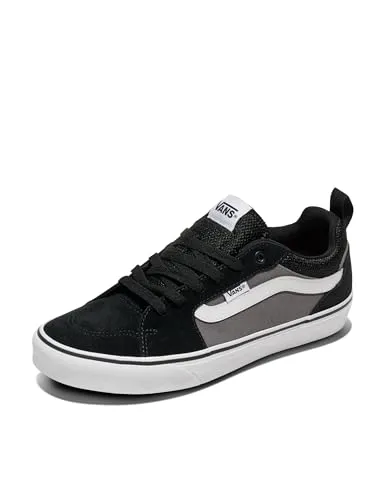 Vans Filmore Sneaker - Sk8 Low Design in Grau/Schwarz (43 EU) - Sneaker im sportlichen Stil, inspiriert vom Sk8 Low Design, ideal für Skateboarding und Alltag, mit robustem Leder-Obermaterial und rutschfester Gummisohle.