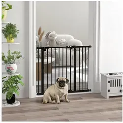 PawHut Hundegitter für Haustiere mit Verlängerung - Praktisches Schutzgitter für Hunde, verstellbar und einfach zu installieren. Ideal für Garten und Balkon, sorgt für Sicherheit und Freiheit für Ihr Tier.