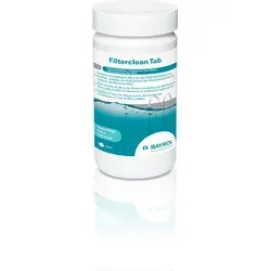 Bayrol Filterclean Tab 1 kg - Effektives Desinfektionsmittel für Filteranlagen - Chlorersatz für intensive Filterreinigung, sorgt für hygienisch reines Wasser und reduziert den Verbrauch von Wasserpflegemitteln.