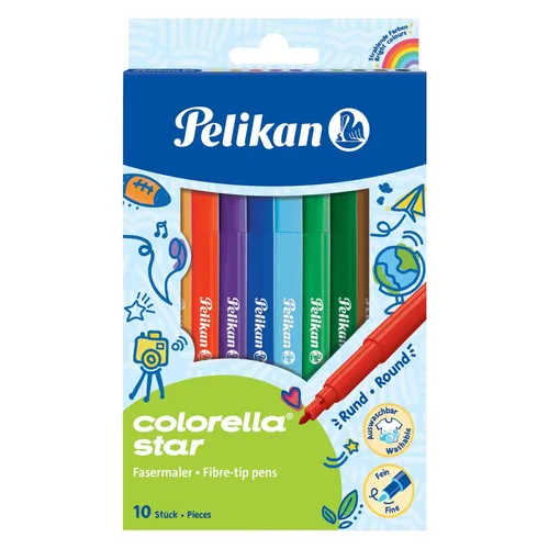 Pelikan Fasermaler Colorella Star C302 10 Farben (10x) (814492)