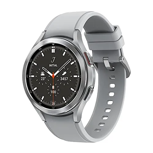 Samsung Galaxy Watch4 Classic - Bluetooth Smartwatch in Silver, 46mm Display für Fitness-Tracking und Gesundheitsmonitoring