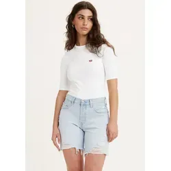 Levi's T-Shirt "LUCA SLIM TEE" Slim Fit, Gr. M (38), white - Stylisches T-Shirt für Frauen, hüftlang und anschmiegsam. Ideal für den Alltag und besondere Anlässe, aus geschmeidigem Jersey für höchsten Komfort.