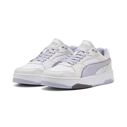 PUMA RBD BREAK LOW Sneaker, Gr. 37, mehrfarbig - Sportliche Sneaker in Feather Gray und Lilac Crush, aus hochwertigem Leder für optimalen Tragekomfort und Stil. Perfekt für jeden Anlass!