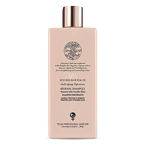 Tecna SPA Renewal Shampoo 500ml – Regenerierendes Shampoo für behandeltes Haar - Das Tecna SPA Renewal Shampoo 500ml reinigt sanft und revitalisiert behandeltes Haar. Ideal für die tägliche Pflege und zur Unterstützung der Haarstruktur.