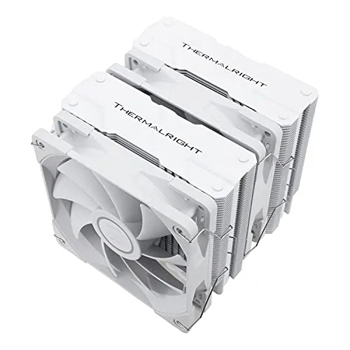 Thermalright Peerless Assassin 120 White CPU Cooler, 6 tubos de calor, doble ventilador de TL-C12W PWM, cubierta de disipador de aluminio, tecnología AGHP, para AMD AM4 AM5/Intel1150/1155/1200/2011