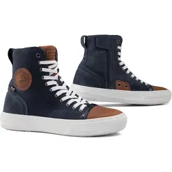Falco Lennox 2, Motorradsneaker in Blau/Braun - 42 EU - Motorradstiefel mit D3O® Protektoren für optimalen Knöchelschutz und hervorragendem Tragekomfort. Ideal für lange Fußwege und sicheres Fahren.