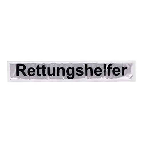 RescPol Rückenschild Rettungshelfer - 30 x 5cm - weiß