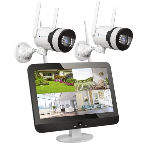 LUVISION Dual WLAN PTZ Überwachungssystem 5MP - Überwachungskameras mit 5MP Auflösung, 2-Wege Audio, Nachtsicht und KI Bewegungsverfolgung für umfassende Sicherheit im Innen- und Außenbereich.
