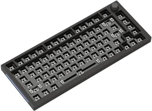 Glorious GMMK PRO 75% Barebone Gaming Tastatur - Schwarz - 75% Gaming-Tastatur ohne Numpad, individuell anpassbar mit RGB-Hintergrundbeleuchtung und 100% Anti-Ghosting für ein optimales Spielerlebnis.