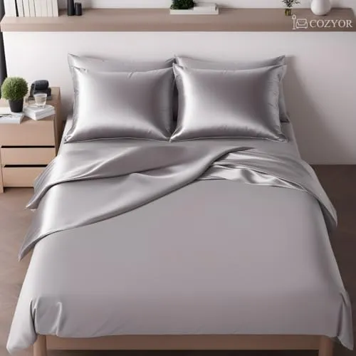 Cozyor Wende-Bettwäsche 135x200 cm - Glänzend Matt, Extra Dick & Weich - Erlebe die perfekte Kombination aus Komfort und Stil mit der Cozyor Wende-Bettwäsche. Dank der Wendemöglichkeit kannst Du zwischen zwei eleganten Designs wählen und genießt gleichzeitig eine lange Lebensdauer und einfache Pflege.