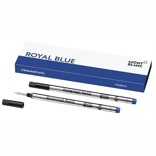 Montblanc Tintenrollermine blau M Rollerball Refill 2er Pack
