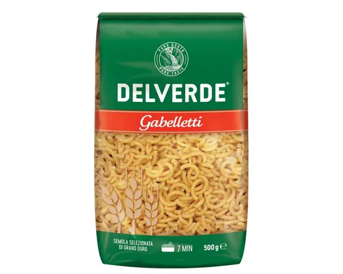 DELVERDE Nudeln, Delverde Gabelletti Nudeln aus Hartweizen italienische Pasta 500g