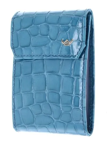 Golden Head Cayenne RFID Protect Credit Card Case, aus echtem Rindsleder - Elegantes Kartenetui in Krokodilleder-Optik mit RFID-Schutz, ideal für eine übersichtliche Aufbewahrung von Visitenkarten und Kreditkarten.