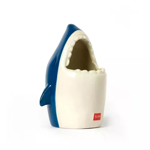 Legami Keramik-Stiftehalter Hai - Desk Friends Shark Pen Holder
