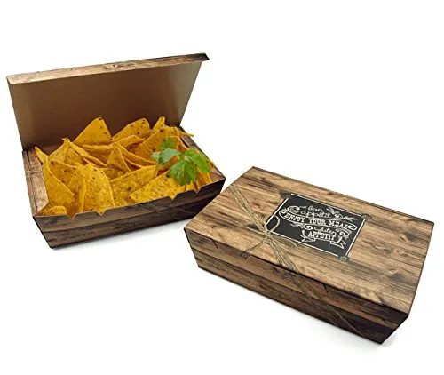 www.to-go-verpackungen.de Snack-Box Enjoy Your Meal mit Klappdeckel Gross, Bedruckt, 400 Stück