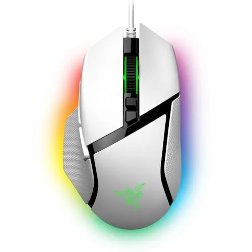Razer Basilisk V3 - Kabelgebundene anpassbare Gaming Maus - ergonomisches Design - Chroma RGB - 11 programmierbare Tasten - neigbares HyperScroll Mausrad - PC/Mac | Weiß