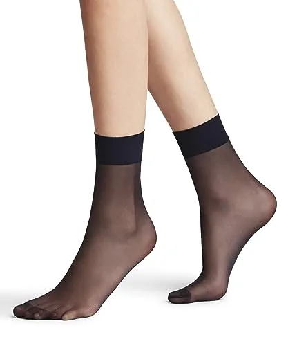 FALKE Damen Socken Pure Matt 20 DEN W So transparent einfarbig 1 Paar, Blau Marine 6179, 35-38