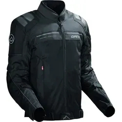 DANE Solrig Motorrad Textiljacke, schwarz, Größe 52 - Schutzbekleidung für Motorradfahrer mit Schulter- und Ellenbogenprotektoren (EN 1621-1, Level 1) für erhöhte Sicherheit auf der Straße.