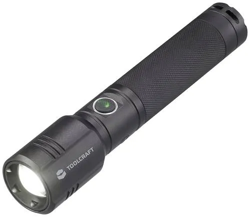 TOOLCRAFT SMD LED Taschenlampe - Verstellbar & Akkubetrieben - Taschenlampe mit USB-C-Schnittstelle, Zoomfunktion und einer beeindruckenden Betriebsdauer von bis zu 35 Stunden. Ideal für alle Outdoor-Aktivitäten!