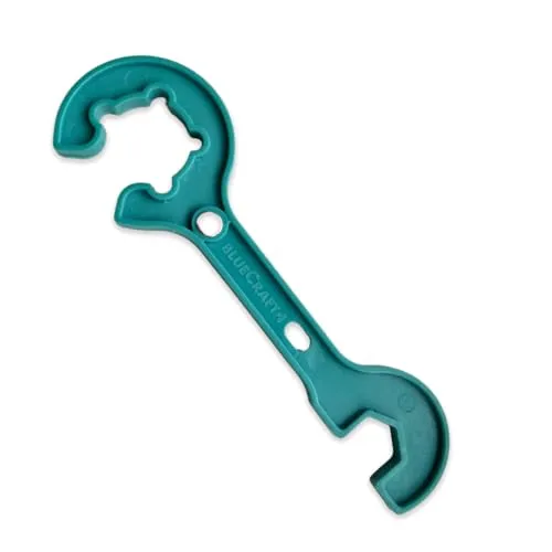 Bluecraft 2 in 1 Gasregler-Schlüssel für Propan-Gasflasche 5-11 kg mit Magnet + Schlüssel 17mm für Überwurfmutter 1/4'' für Druckminderer und Gasschlauch