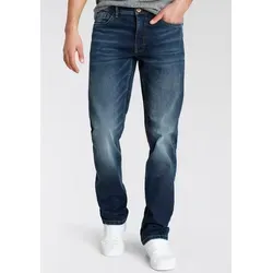 AJC Straight-Jeans gerade geschnitten, Used-Look-Waschung, niedrige Leibhöhe blau 31