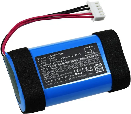 Akku für Lautsprecher Sony SRS-XB31 - 7,4V Li-Ion - Akkus & Batterien für MP3-Player mit 3000mAh Kapazität für langanhaltenden Musikgenuss, ideal für ununterbrochene Betriebszeiten und zuverlässige Leistung.