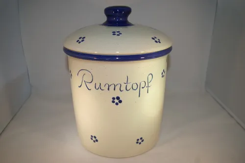 Liter Rumtopf Avena grade, handbemalt, Steinzeug 5