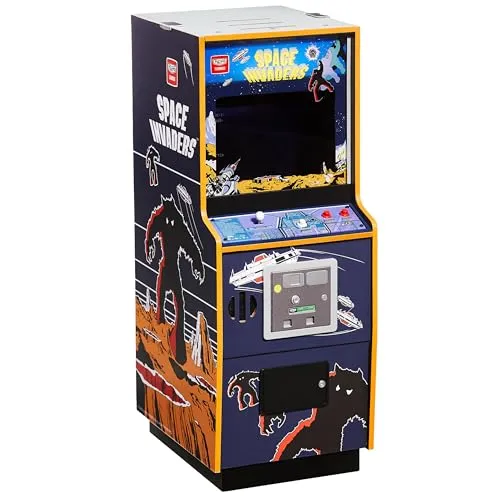 Quarter Arcades Official Space Invaders I 1/4 Sized Mini Arcade Cabinet by Numskull – Playable Replica Retro Arcade Game Machine – Micro Retro Console