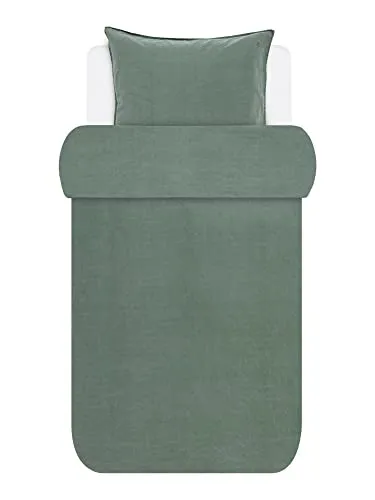 Marc O'Polo Home Bettwäsche Senja, 2-teilig, unifarben - Bettwäsche-Set aus enzymgewaschenem Baumwoll-Renforcé, langlebig und besonders soft. Zeitloses Design mit zartem Fischgratmuster in neutralen Naturtönen.