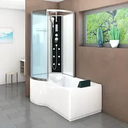 Kombination Badewanne Dusche K50-R01 Duschtempel 100x170 cm - Sanitäranlagen & Zubehör – 2in1 Wannen- und Duschsystem aus hochwertigen Materialien, inklusive integrierter Rückenmassage und Touchscreen-Steuerung für ultimativen Komfort.