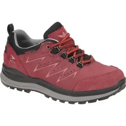 Allrounder SEJA Damenschuhe - Rote Wander Trekking Halbschuhe - Wanderschuhe mit herausnehmbarer Innensohle und ACTIVE SUSPENSION-Technologie für optimalen Komfort und Dämpfung, ideal für Abenteuer und Freizeit.