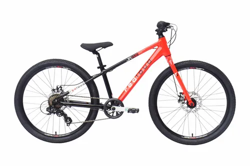 REDLOUD Kinderrad MTB 24 Zoll JA.4.2 schwarz-rot – Sportlich und Sicher - Das Kindermountainbike JA.4.2 bietet nicht nur einen sportlichen SLOPE-Rahmen, sondern auch eine kinderleichte 7-Gang-Schaltung für unbeschwertes Fahren – ideal für kleine Abenteurer!