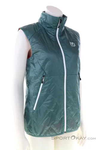 Ortovox Swisswool Piz Vial Weste Women Arctic Grey (XL) - Damen Skitourenweste aus 100% recyceltem Polyamid, extrem warm und robust mit innovativer SWISSWOOL-Isolation für klirrend kalte Tage. Winddicht, wasserabweisend und klimaneutral hergestellt.