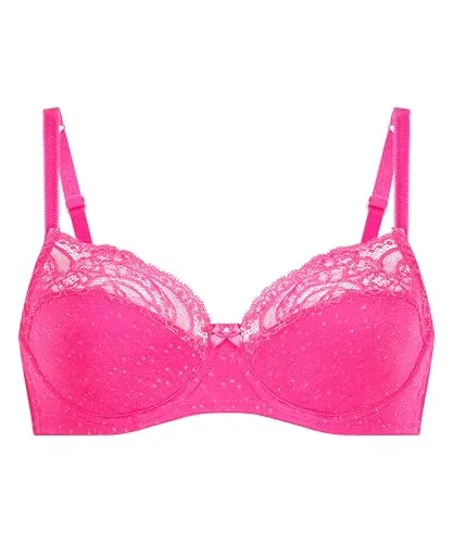 Hunkemöller Unwattierter Bügel-BH Sophie - Rose Violet - 75D - Eleganter Bügel-BH mit vollen Cups für optimalen Komfort. Ideal für jede Frau und sorgt für eine ansprechende Silhouette. Mit zusätzlichem Stoff ab Cupgröße F+ für extra Halt. Perfekt für den Alltag!