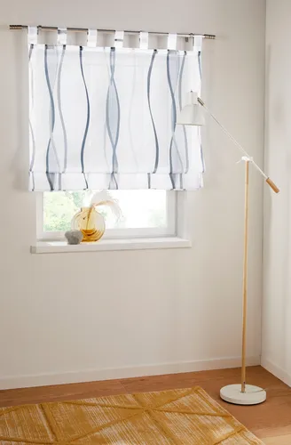 Raffrollo OTTO HOME "Dimona" Gr. 2, bunt (weiß, silberfarben, grau), B:60cm H:140cm