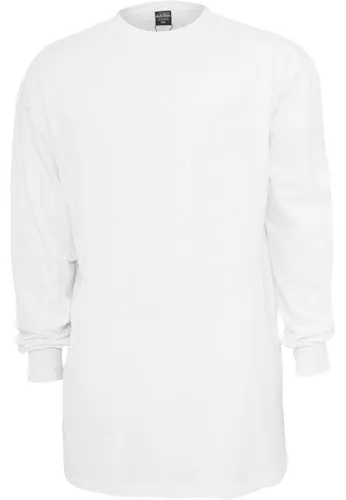 Urban Classics Herren Tall Tee L/S T-Shirt - Weiß 4XL - Herren-Shirts mit lässigem Schnitt, ideal für große Größen und perfekten Tragekomfort.