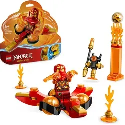 LEGO 71777 NINJAGO Kais Drachenpower-Spinjitzu-Flip Spielzeug, Spinner mit Kunststücken, Minifigur Kai zum Sammeln, kleines Geschenk für Kinder a... - Bronze