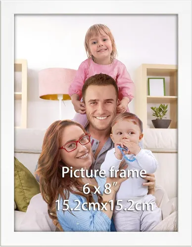 Weißer Bilderrahmen 15x20cm - Moderner Fotorahmen für Ihre Fotos - Stylischer Bilderrahmen in Weiß, ideal zur Präsentation Ihrer Lieblingsbilder. Perfekt für jeden Raum und jedes Dekor. Ein Must-Have für Kunstliebhaber!